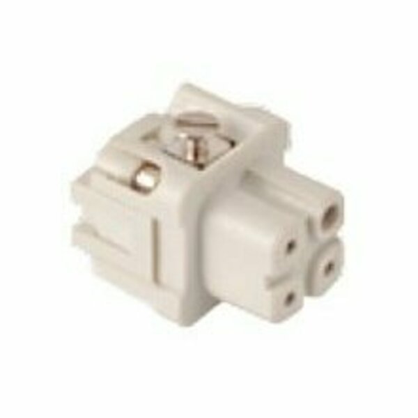 Molex Gwconnect Screw Terminal Insert, Female, 3-Pole, 10A, Without Wire Protection (Ag) Plated 7203.6001.0